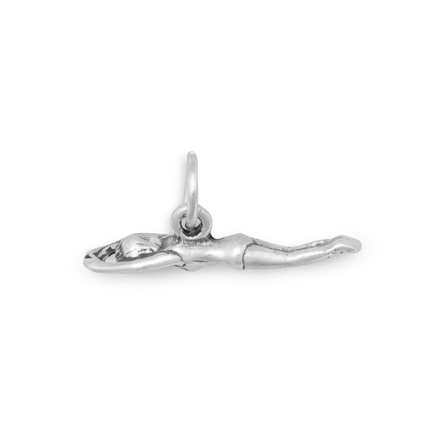Sterling Silver Swimmer Bracelet Charm