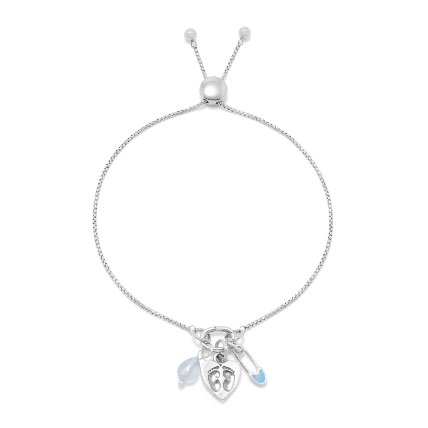 Aquamarine Bracelet Charm - March Birthstone