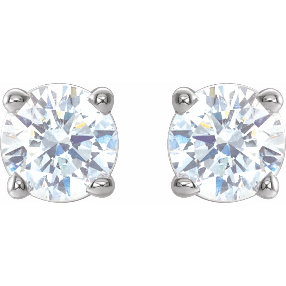 14k White Gold 1/3 CTW Natural Diamond Stud Earrings