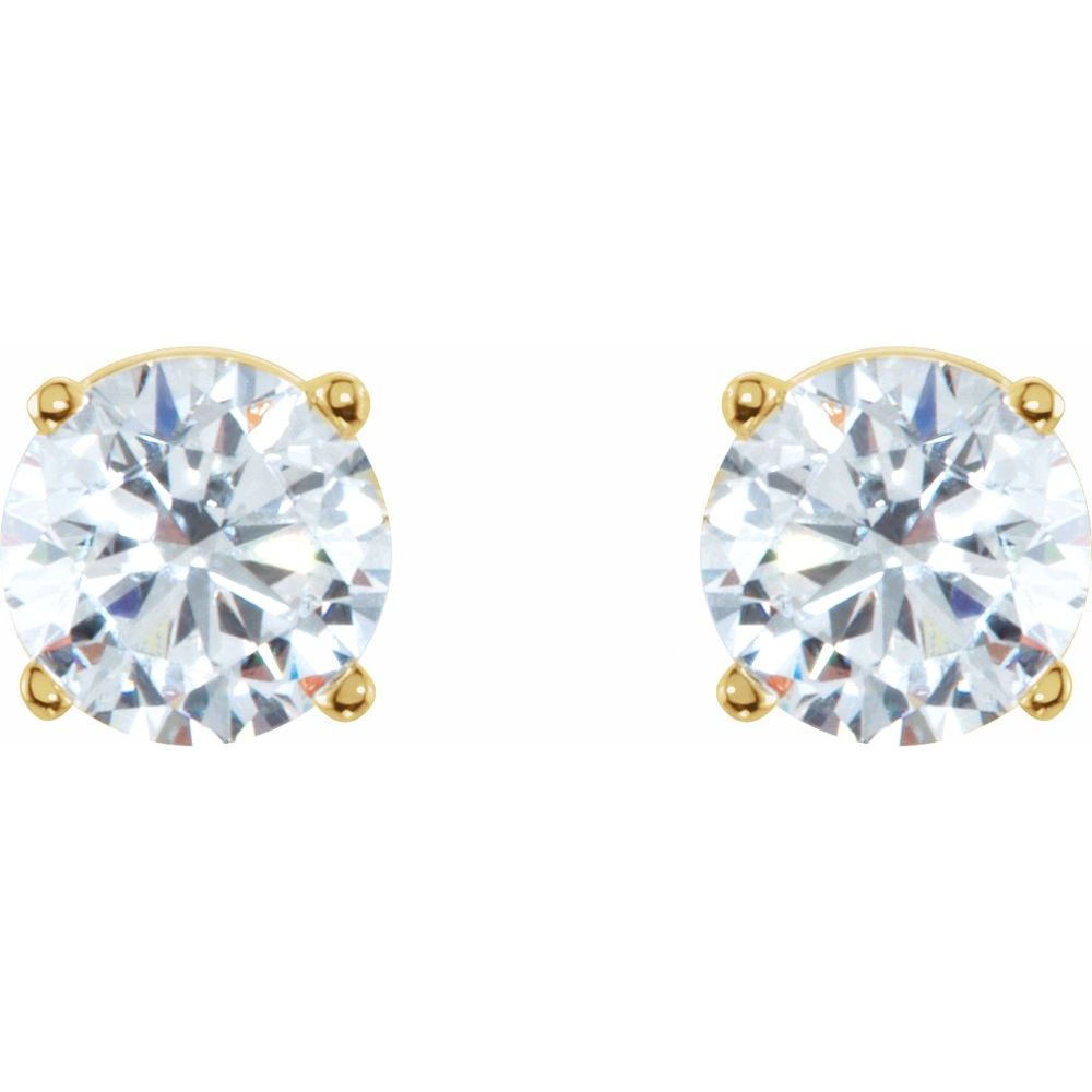 14k Yellow Gold 1/3 CTW Natural Diamond Stud Earrings