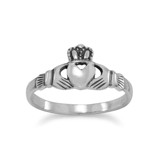 Sterling Silver Small Claddagh Ring