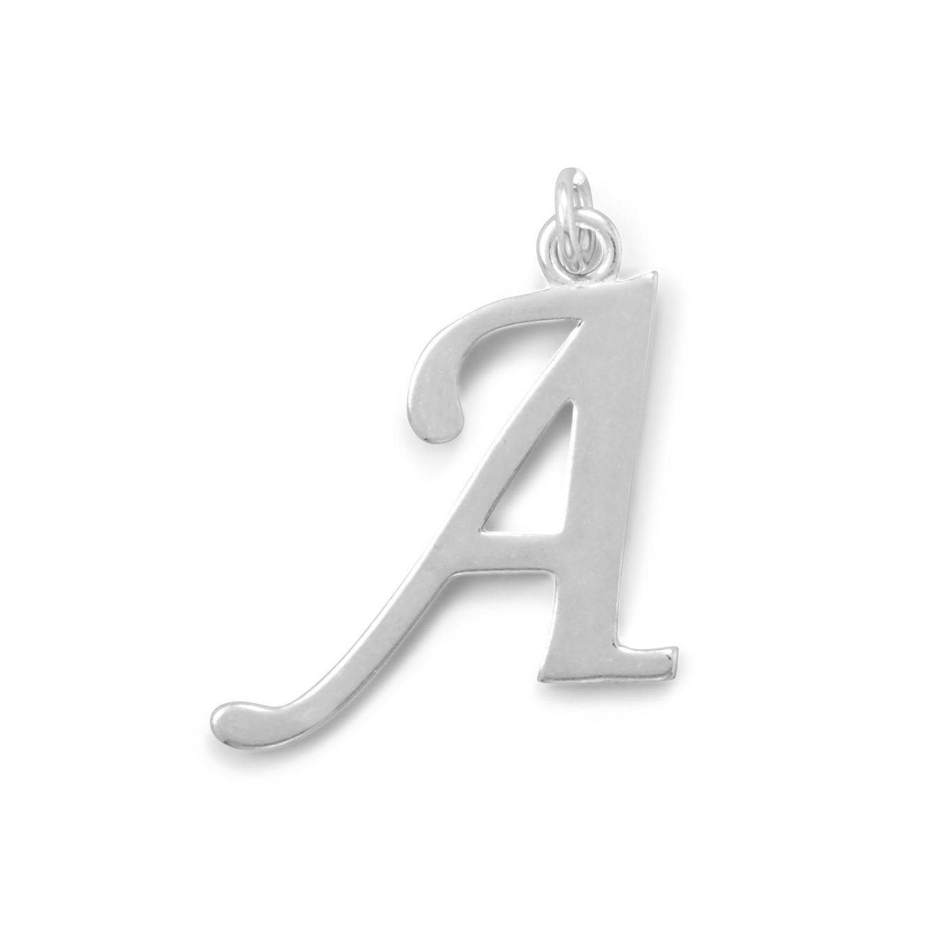 Sterling Silver Initial Letter A Pendant