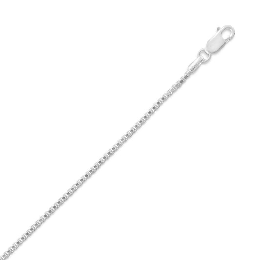Sterling Silver 1.5mm Heavy Box Chain