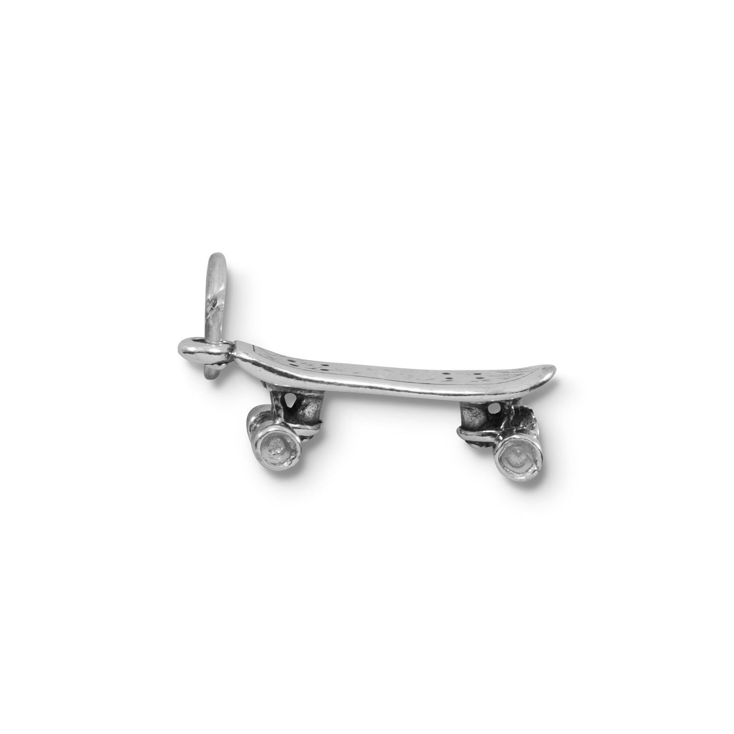 Sterling Silver Movable Skateboard Bracelet Charm