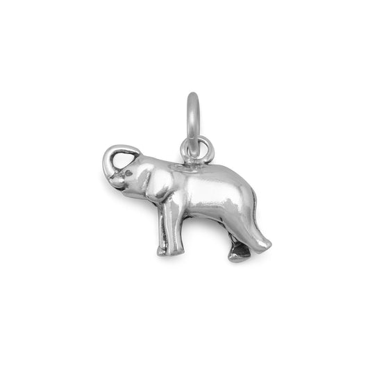 Sterling Silver Small Elephant Bracelet Charm
