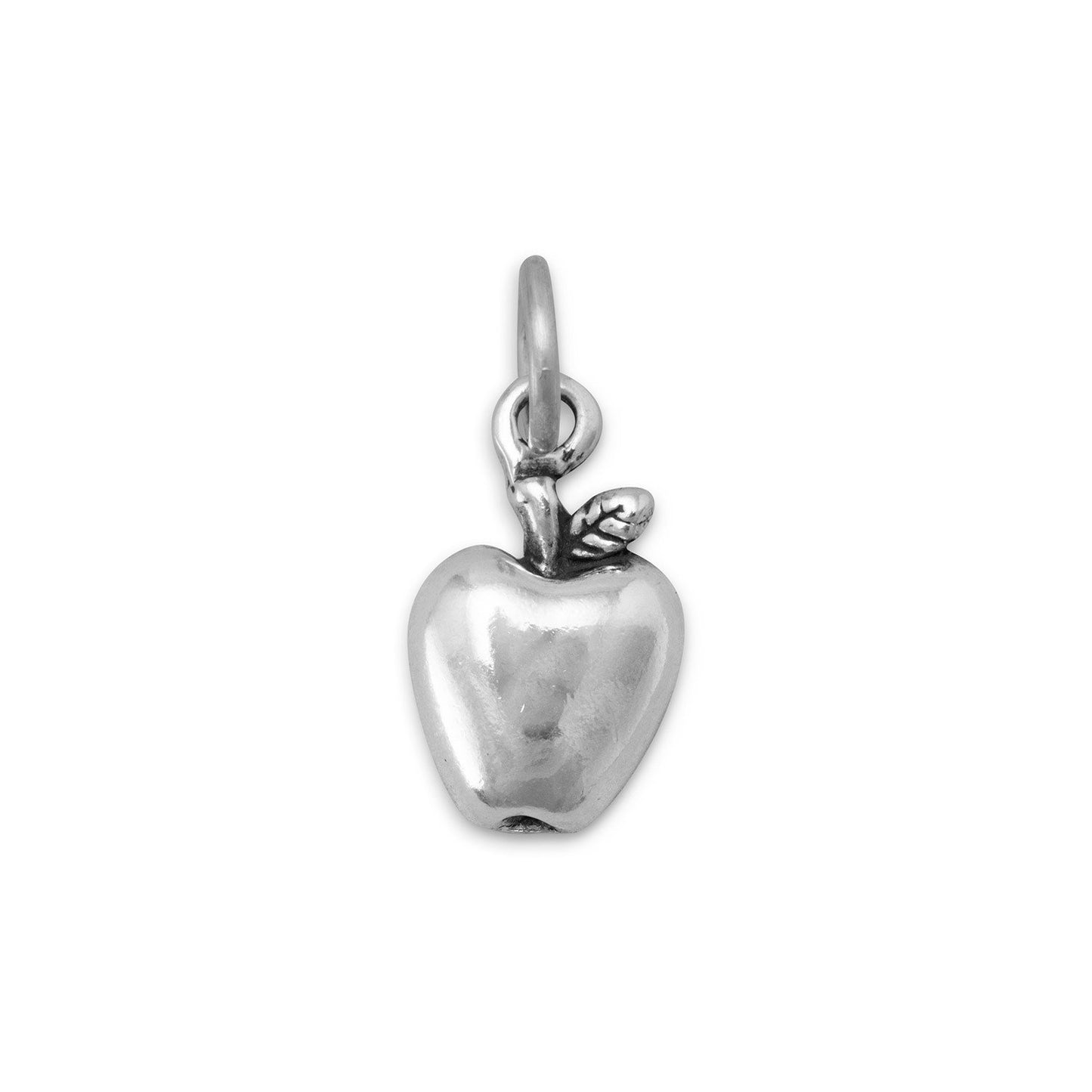 Sterling Silver Apple Bracelet Charm