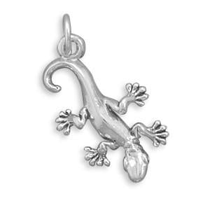 Sterling Silver Gecko Bracelet Charm