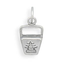 Sterling Silver Chinese Take Out Box Bracelet Charm