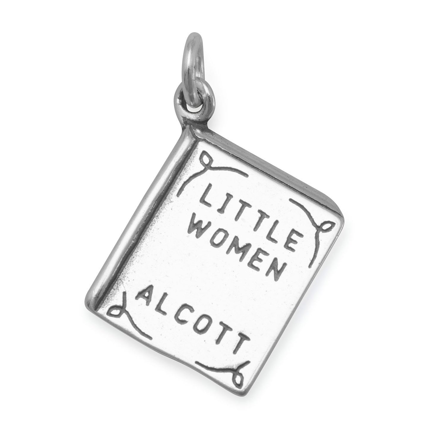 Sterling Silver Little Women Book Bracelet Charm