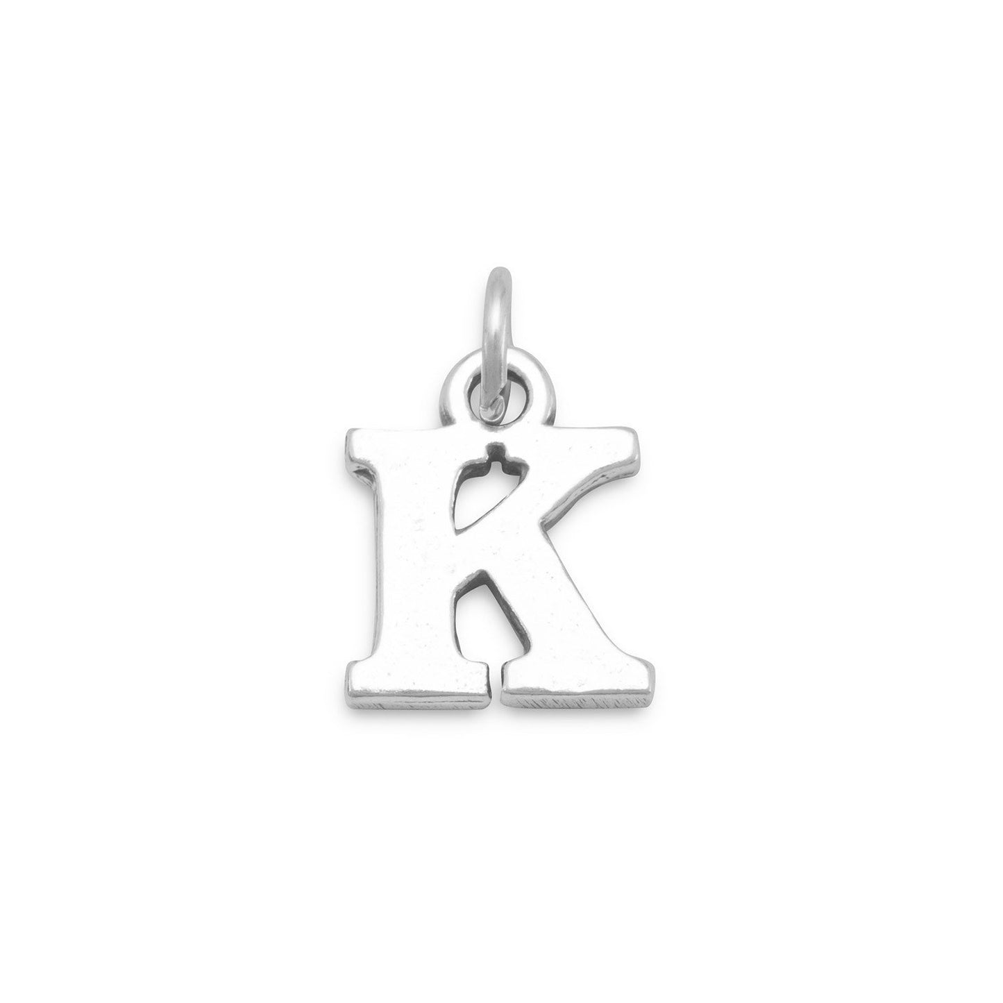 Sterling Silver Greek Alphabet Letter Bracelet Charm - Kappa