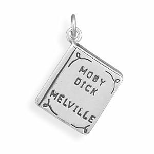 Sterling Silver Moby Dick Book Bracelet Charm