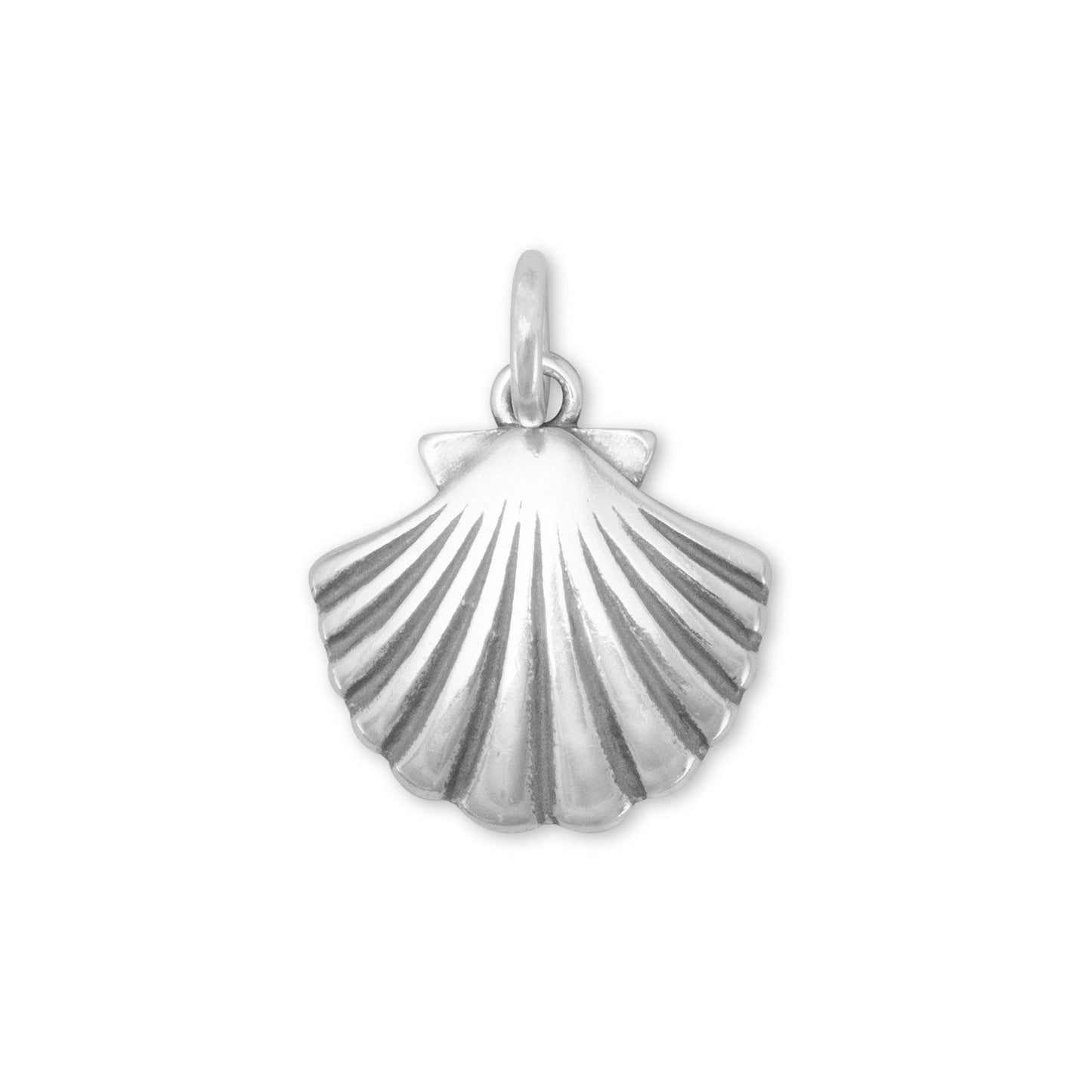 Sterling Silver Clam Shell Bracelet Charm